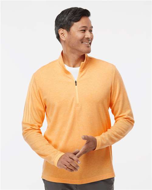 Men's 3-Stripe Quarter-Zip Sweater Pullover