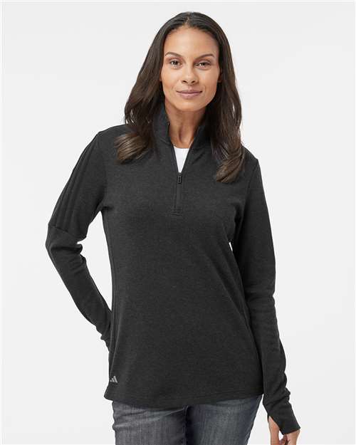 Women's 3-Stripe Quarter-Zip Sweater Pullover