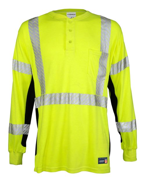 Unisex FR Long Sleeve Henley T-Shirt