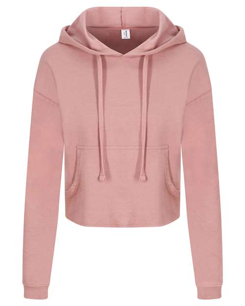 Women's Girlie Cropped Hooded Fleece with Pocket
