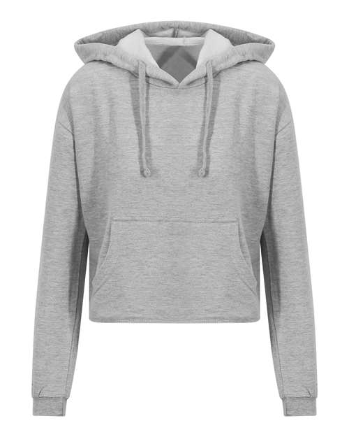 Women's Girlie Cropped Hooded Fleece with Pocket