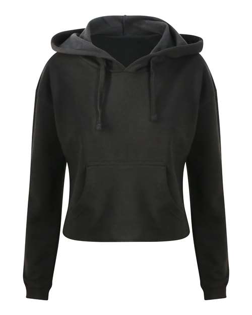 Women's Girlie Cropped Hooded Fleece with Pocket