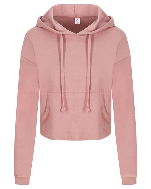 Women's Girlie Cropped Hooded Fleece with Pocket