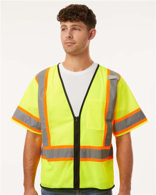 Unisex Class 3 Mesh Zippered Vest