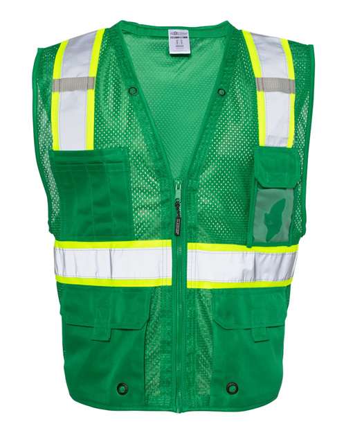 Unisex EV Series® Enhanced Visibility Multi-Pocket Mesh Vest