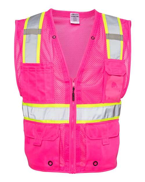 Unisex EV Series® Enhanced Visibility Multi-Pocket Mesh Vest