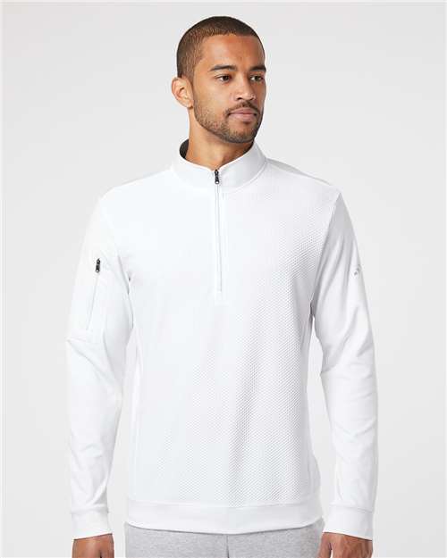 Men's Textured Quarter-Zip Pullover