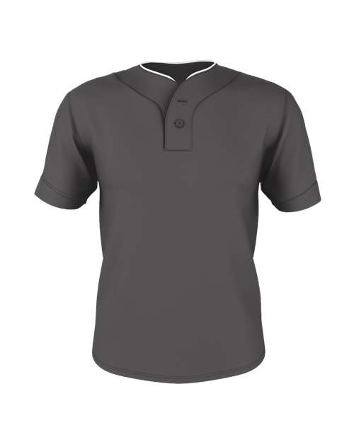 Men's Two Button Mesh Baseball Jersey With Piping