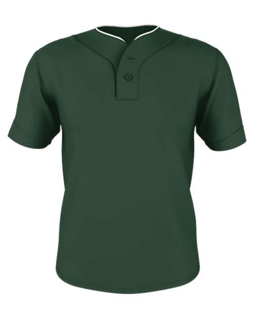Men's Two Button Mesh Baseball Jersey With Piping