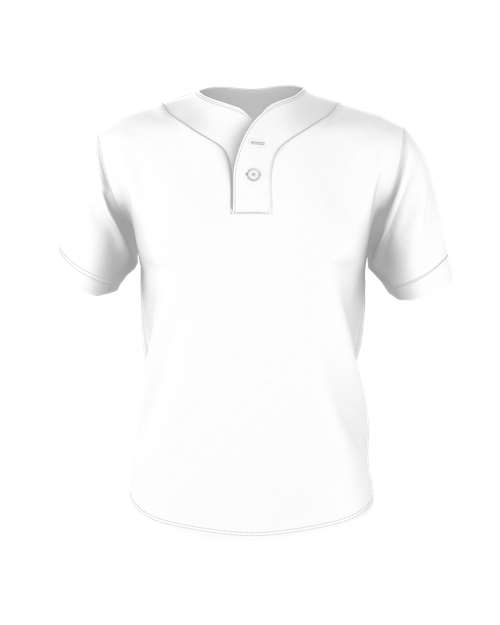 Men's Two Button Mesh Baseball Jersey With Piping