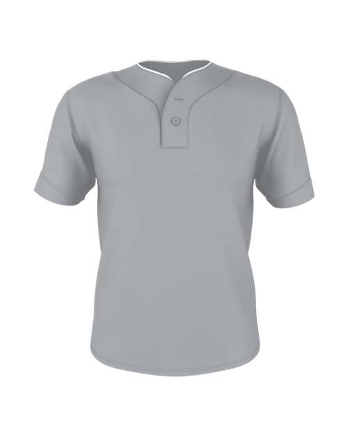 Men's Two Button Mesh Baseball Jersey With Piping