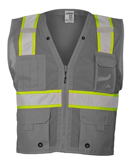 Unisex EV Series® Enhanced Visibility Multi-Pocket Mesh Vest