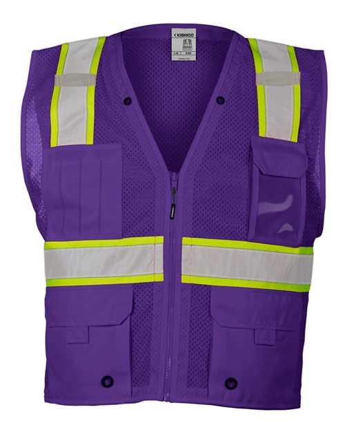 Unisex EV Series® Enhanced Visibility Multi-Pocket Mesh Vest